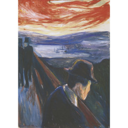 Despair deranged mood at sunset 1892