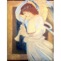 An angel playing a flageolet 1878