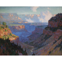 Looking across the grand canyon