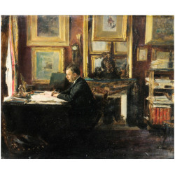 Comedian constant coquelin aka coquelin a n in his study