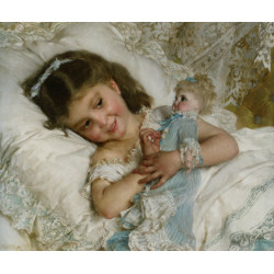 Amies girl with doll