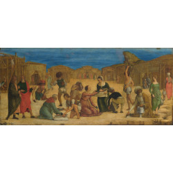 The israelites gathering manna