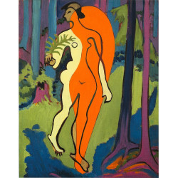 Akt in orange und gelb