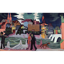 Ansicht von basel und dem rhein 1927 28