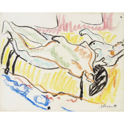 Love couple in studio two nudes 1908