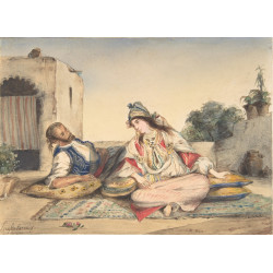 A moorish couple on their terrace