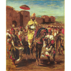 Portrait of the sultan of morocco 1862