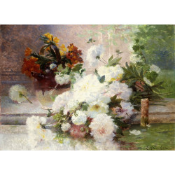 A still life with autumn flowers