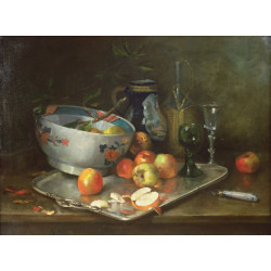 Still life with apples