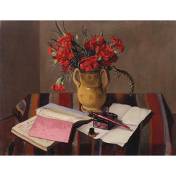 Carnations and account books 1925
