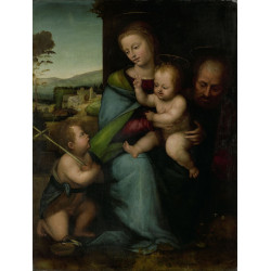 De heilige familie met de kleine johannes