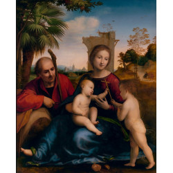 The rest on the flight into egypt with st john the baptist