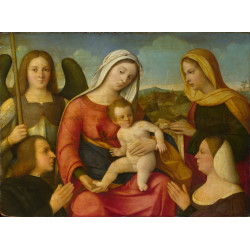 The virgin and child with saints and donors