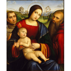 Madonna and child with saints francis and jerome 2