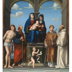 The virgin and child with saint anne and other saints