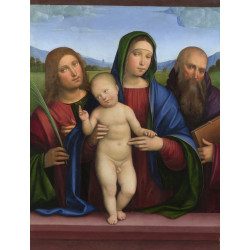 The virgin and child with two saints