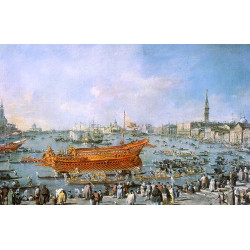 Departure of the bucentaur towards the venice lido on ascension day 1770 Departure of the bucentaur towards the venice lido on ascension day 1770