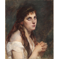 Girl with folded hands