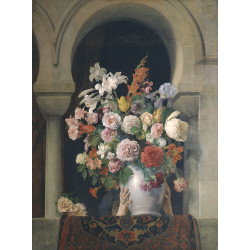 Vase of flowers on the window of a harem 1881