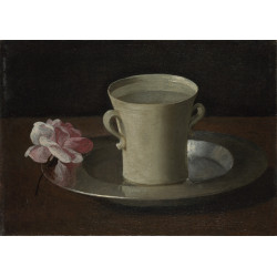 A cup of water and a rose A cup of water and a rose