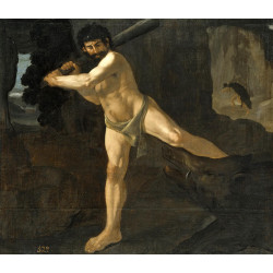 Hercules fighting the erymanthian boar