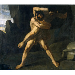 Hercules wrestling with antaeus