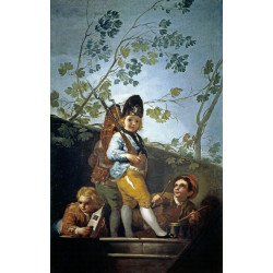 Boys playing soldiers 1779