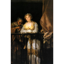 Maja and celestina on a balcony 1812