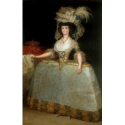 Maria luisa of parma wearing panniers 1789