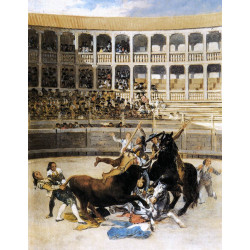 Picador caught by the bull 1793