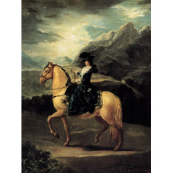 Portrait of maria teresa de vallabriga on horseback 1783