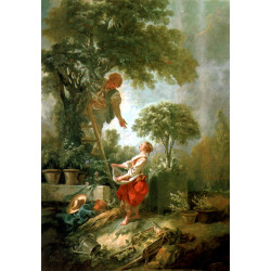 Landscape with kirschpfluckerin 1768