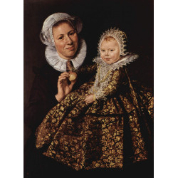 Catharina hooft with her nurse