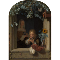 A boy blowing bubbles 106 mauritshuis