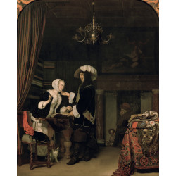 The elder cavalier in the shop