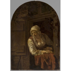 Young woman at a window