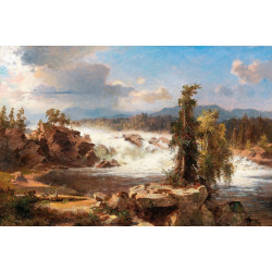Franz richard unterberger thundering waterfall 1