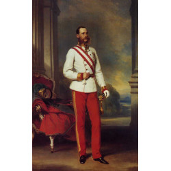 Anz joseph i emperor of austria wearing the dress uniform of an austrian field marshal wit...
