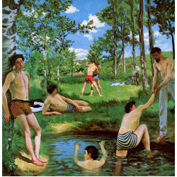 Bathers summer scene 1869