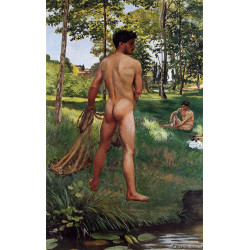 The fisherman with a net