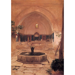 Courtyard of a mosque at broussa