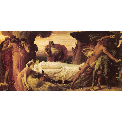 Hercules wrestling with death for the body of alcestis