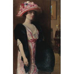 Fire opals lady in furs portrait of mrs searle 1912