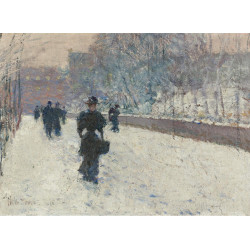 The promenade winter in new york 1895
