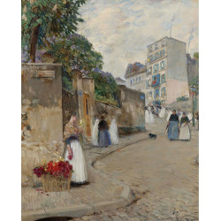 The street of montmartre paris