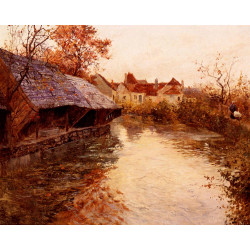 A morning river scene