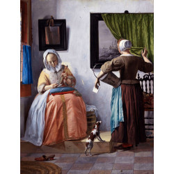 Woman reading a letter