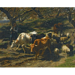 A shepherd with his flock rosa bonheur