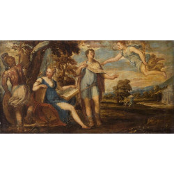 Aeneas and dido andrea schiavone