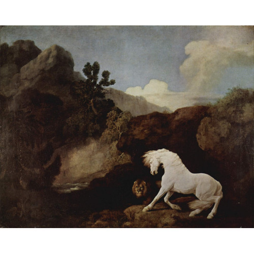 A horse frightened by a lion 1770